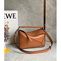 Loewe Puzzle Small Bag In Tan Classic Calfskin 944