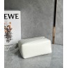 Loewe Puzzle Edge Small Bag In White Satin Calfskin 971