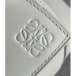 Loewe Puzzle Edge Small Bag In White Satin Calfskin 971