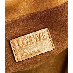 Loewe Flamenco Clutch In Brown Nappa Leather 998