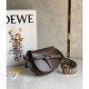 Loewe Mini Gate Dual Bag In Chocolate Calfskin 065