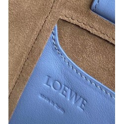 Loewe Hammock Nugget Bag In Celestine Blue Calfskin 120