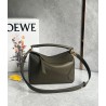 Loewe Puzzle Small Bag In Dark Green Classic Calfskin 196