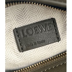 Loewe Puzzle Small Bag In Dark Green Classic Calfskin 196