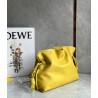 Loewe Flamenco Clutch Bag In Pale Yellow Leather 264