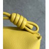 Loewe Flamenco Clutch Bag In Pale Yellow Leather 264