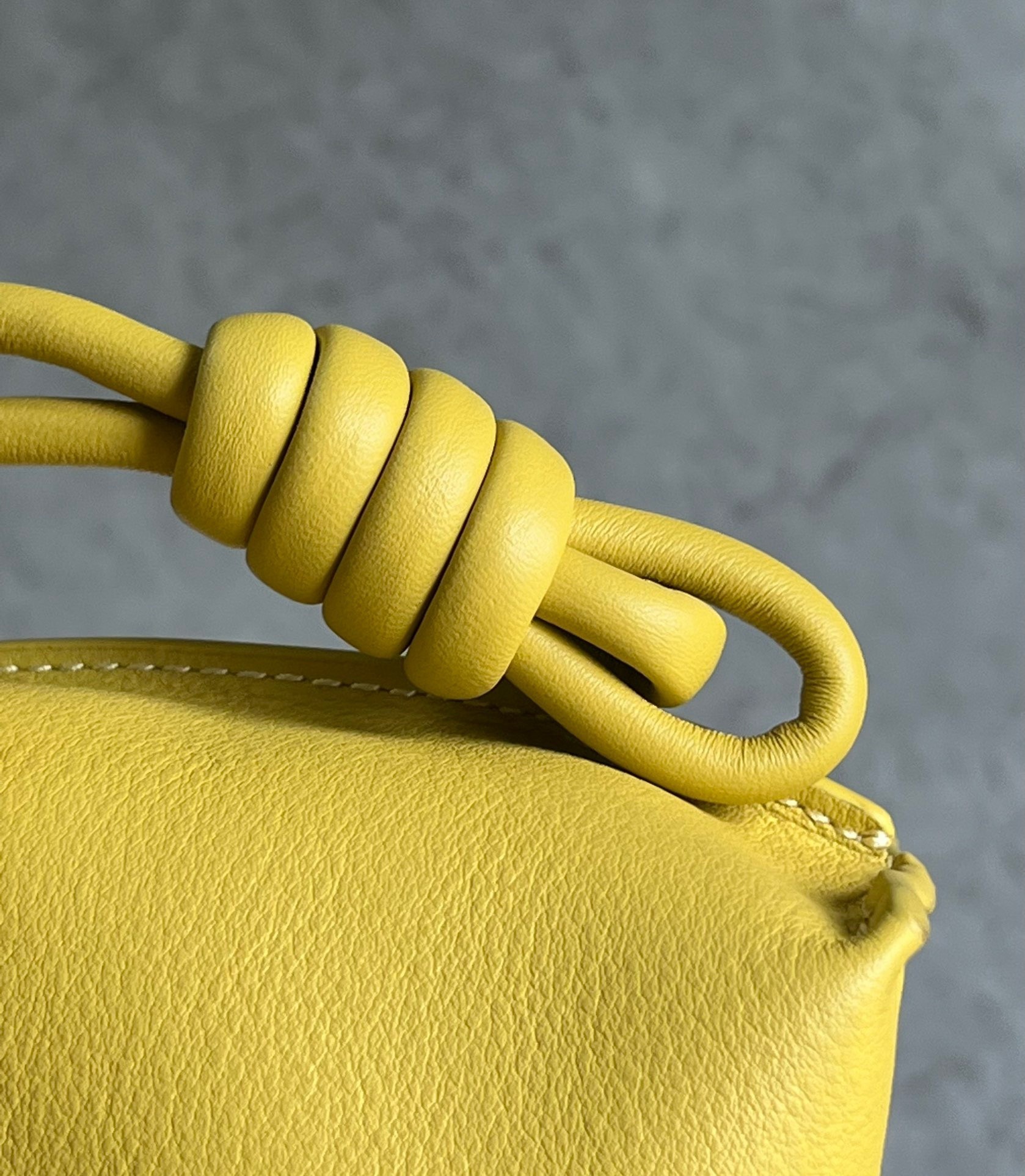 Loewe Flamenco Clutch Bag In Pale Yellow Leather 264