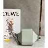 Loewe Mini Hammock Drawstring Bag In Ash Grey Calfskin 286