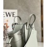 Loewe Mini Hammock Drawstring Bag In Ash Grey Calfskin 286