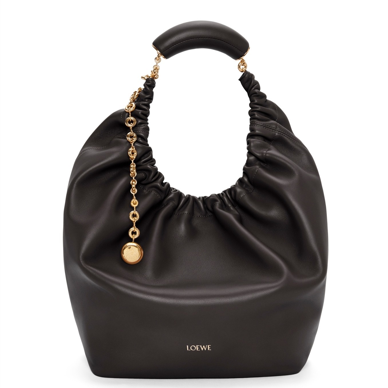 Loewe Medium Squeeze Bag in Black Nappa Lambskin 343