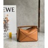 Loewe Puzzle Mini Bag In Brown Grained Calfskin  404