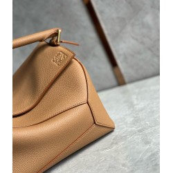 Loewe Puzzle Medium Bag In Toffee Grained Calfskin  548