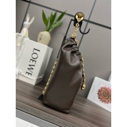 Loewe Small Squeeze Bag in Chocolate Nappa Lambskin  959