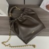 Loewe Small Squeeze Bag in Chocolate Nappa Lambskin  959