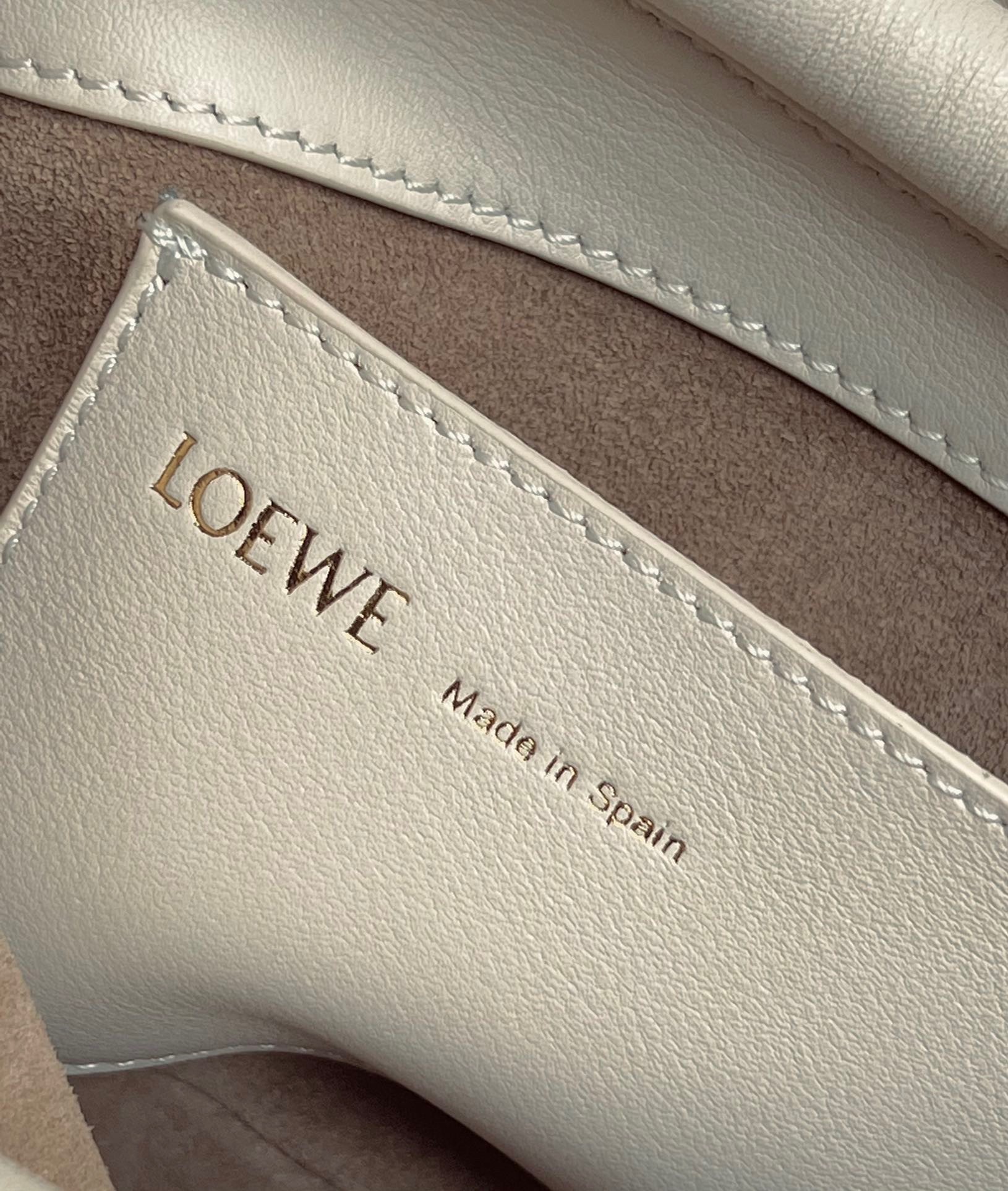 Loewe Paseo Satchel Bag in Angora Nappa Leather 015