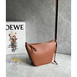 Loewe Mini Hammock Hobo Bag in Brown Calfskin  853