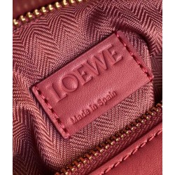 Loewe Puzzle Mini Bag In Plumrose Satin Calfskin 812