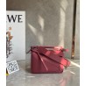 Loewe Puzzle Mini Bag In Plumrose Satin Calfskin 812