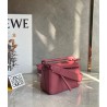 Loewe Puzzle Mini Bag In Plumrose Satin Calfskin 812