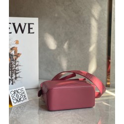 Loewe Puzzle Mini Bag In Plumrose Satin Calfskin 812