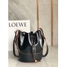 Loewe Small Balloon Bucket Bag In Black Calfskin 828