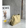 Loewe Mini Flamenco Clutch Bag In Clay Green Calfskin 088