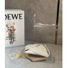 Loewe Mini Puzzle Fold Tote Bag in White/Beige Calfskin 113