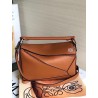 Loewe Small Puzzle Bag In Brown Calfskin Leather 143