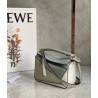 Loewe Puzzle Mini Bag In Grey/Cream/White Calfskin 205