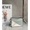 Loewe Puzzle Mini Bag In Grey/Cream/White Calfskin 205