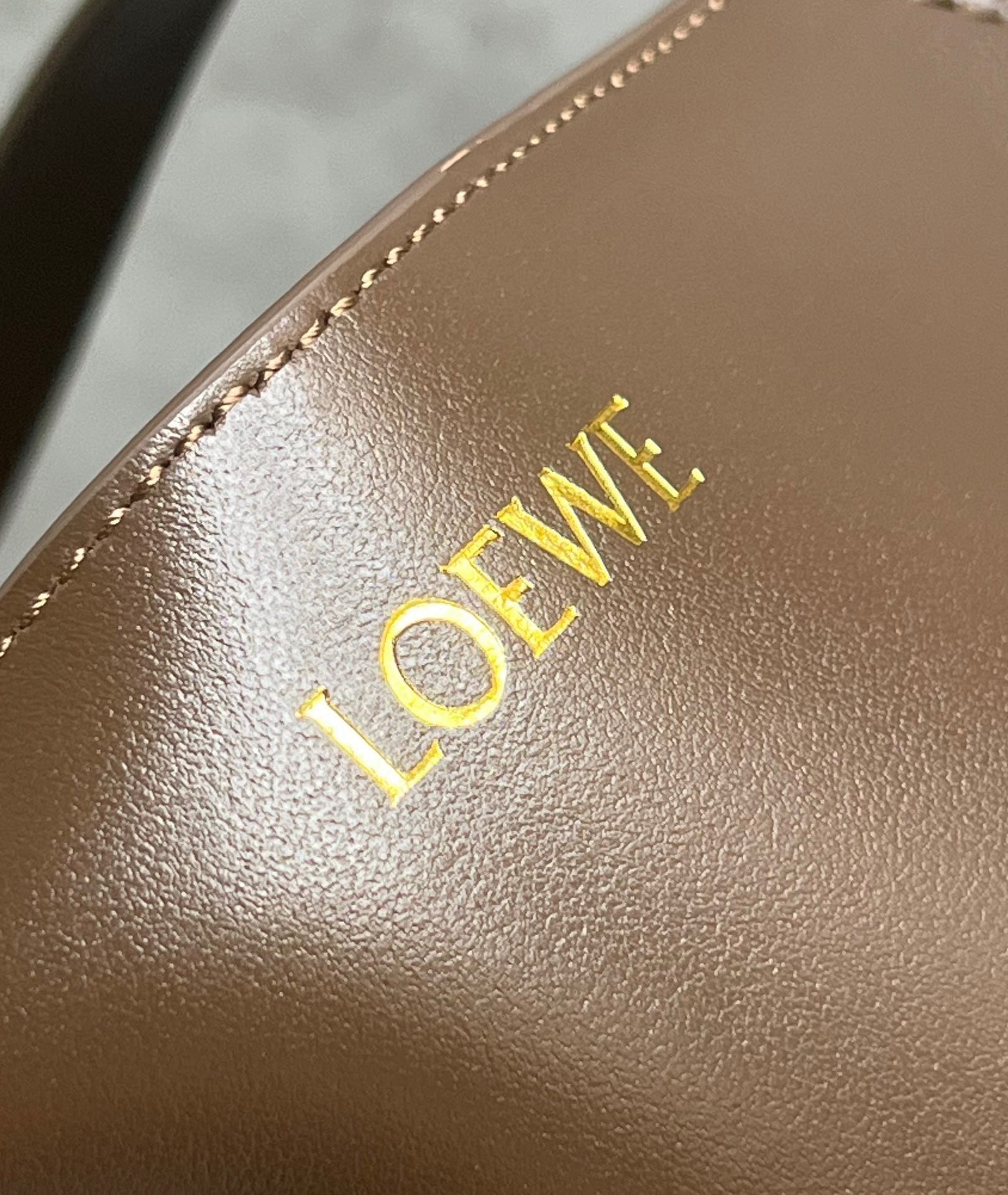 Loewe Large Puzzle Fold Tote Bag in Umber Calfskin 249