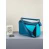 Loewe Small Puzzle Bag In Lagoon/Black/Blue Calfskin 292