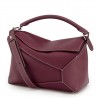 Loewe Large Puzzle Bag In Bordeaux Calfskin 324