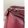 Loewe Large Puzzle Bag In Bordeaux Calfskin 324