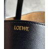 Loewe Mini Puzzle Fold Tote Bag in Black Calfskin 901