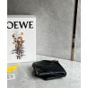 Loewe Mini Puzzle Fold Tote Bag in Black Calfskin 901