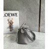 Loewe Puzzle Small Bag In Pearl Grey Grained Leather 938