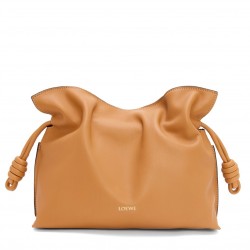 Loewe Flamenco Clutch Bag in Warm Desert Nappa Calfskin 965