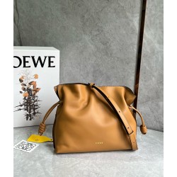 Loewe Flamenco Clutch Bag in Warm Desert Nappa Calfskin 965