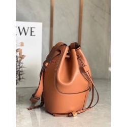 Loewe Small Balloon Bucket Bag In Camel Calfskin 611