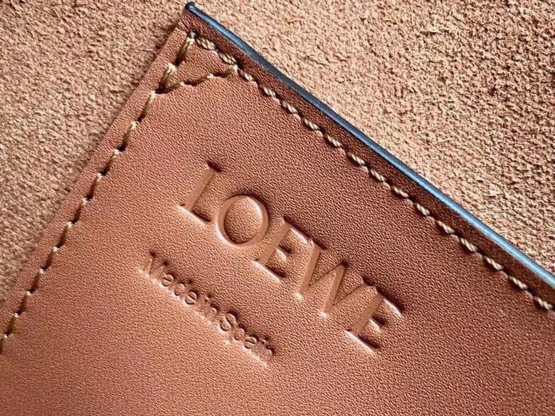 Loewe Small Balloon Bucket Bag In Camel Calfskin 611