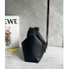 Loewe Cubi Small Bag in Black Calfskin and Jacquard 093