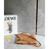 Loewe Medium Puzzle Fold Tote Bag in Tan Calfskin 132