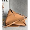 Loewe Medium Puzzle Fold Tote Bag in Tan Calfskin 132