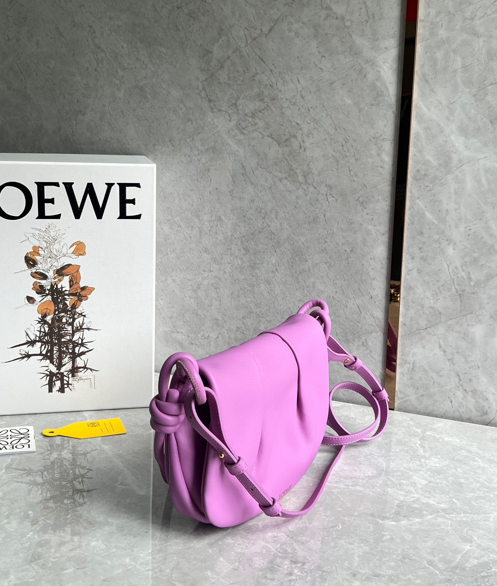 Loewe Paseo Satchel Bag in Rockrose Nappa Leather 162