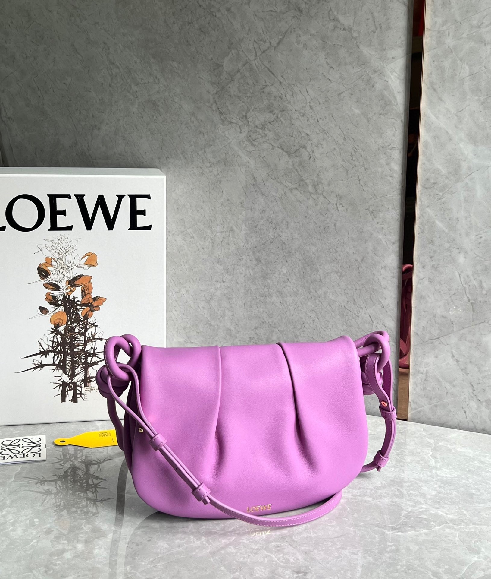 Loewe Paseo Satchel Bag in Rockrose Nappa Leather 162