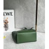 Loewe Cubi Small Bag in Green Calfskin and Jacquard  181