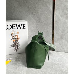 Loewe Cubi Small Bag in Green Calfskin and Jacquard  181