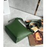 Loewe Cubi Small Bag in Green Calfskin and Jacquard  181