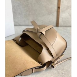 Loewe Gate Small Bag In Sand Calfskin and Jacquard 294